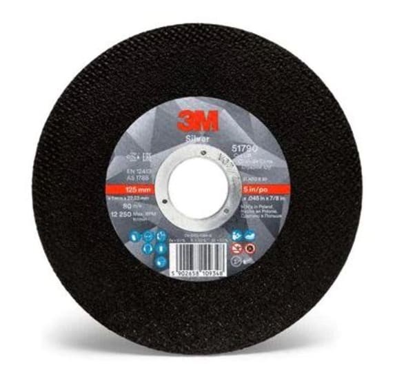 125mm x 1.0mm x 22mm 3M 71251 Silver Cut-Off Wheel