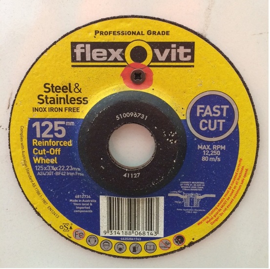 nla - 125mmx3.4 S/S PIPELINER D/C DISC-FLEXOVIT