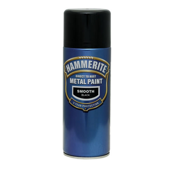 400ml HAMMERITE SMOOTH BLACK-aerosol