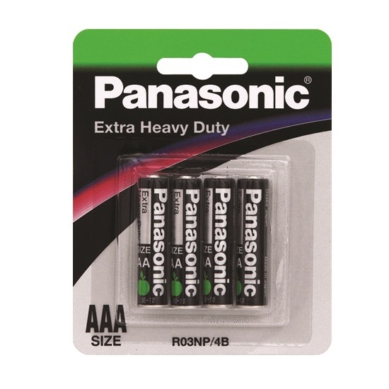 pkt4 “AAA” EXTRA H/D BATTERIES-PANASONIC