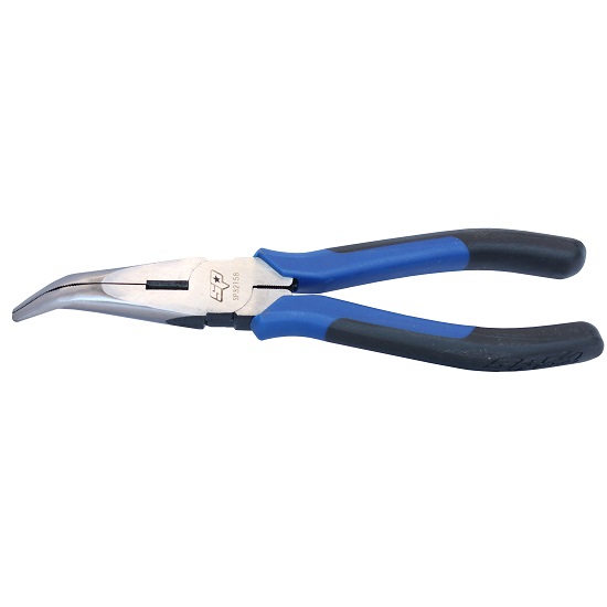 200mm High Leverage Bent Long Nose Pliers - SP Tools