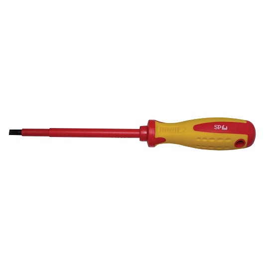 5.5 x 125mm Insulated Slotted Screwdriver - SP Tools