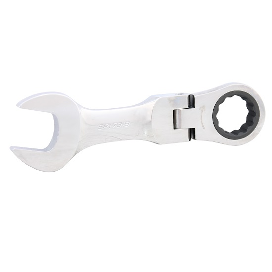 14mm Stubby Flexhead Geardrive Ring and Open End Spanner - SP Tools