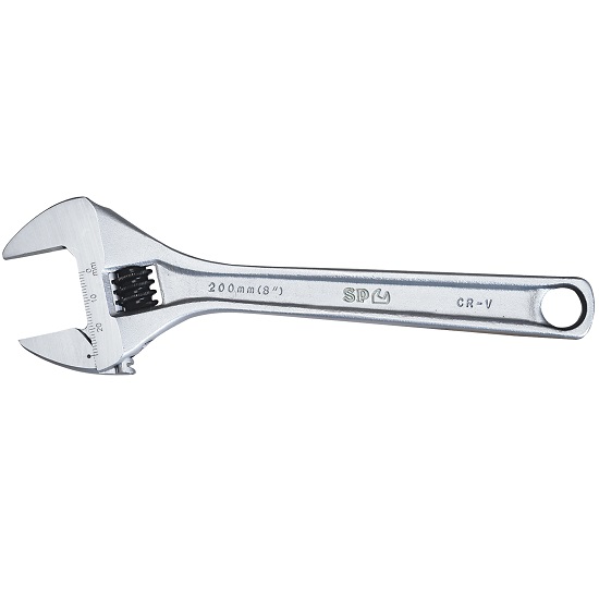 100mm Premium Adjustable Wrench Chrome - SP Tools