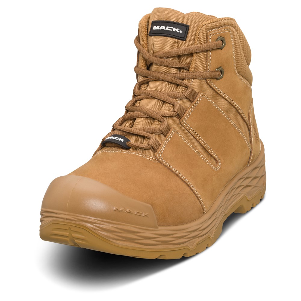 MACK SAFETY BOOTS ZIP UNISEX SZ 10.5